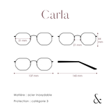 CARLA - argent bleu