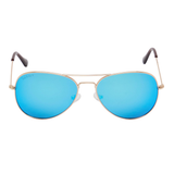 TOM (medium) - doré miroir bleu