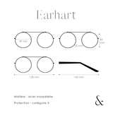 EARHART - noir doré