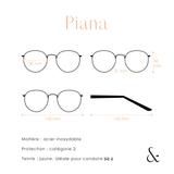 PIANA - noir jaune