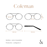 COLEMAN - doré noir