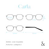 CARLA - miroir bleu