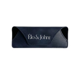 Étui souple cuir végan - bleu marine