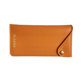 Étui souple clip cuir végan - terracotta orangée