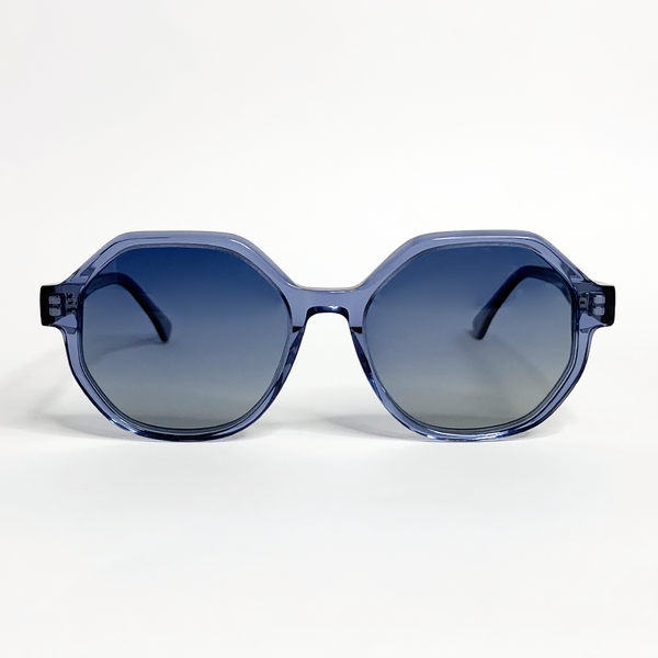Lunette ronde verre bleu online
